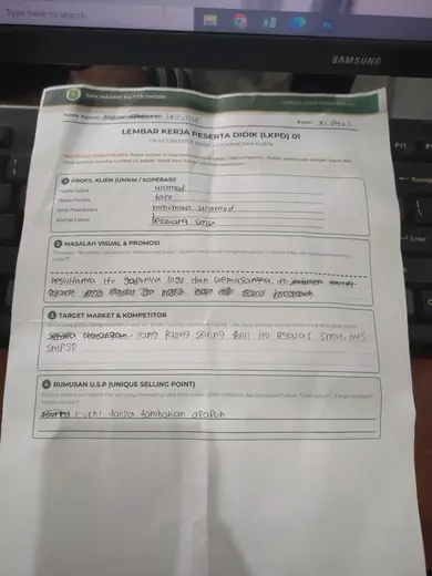 Bref UMKM  Minuman